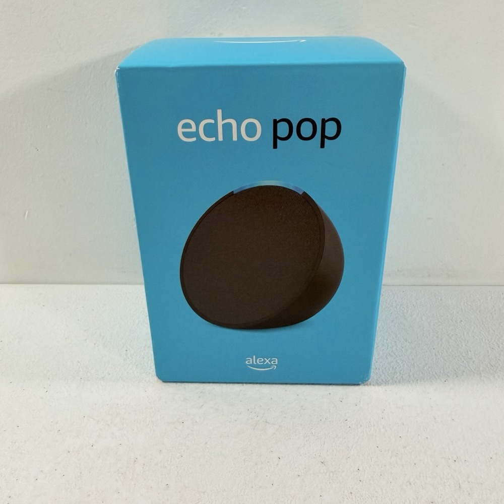 Amazon Echo Pop C2H4R9 Smart Speaker Alexa Bluetooth NEW SEALED Charcoal Black